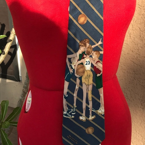 Norman Rockwell Other - Norman Rockwell basketball tie